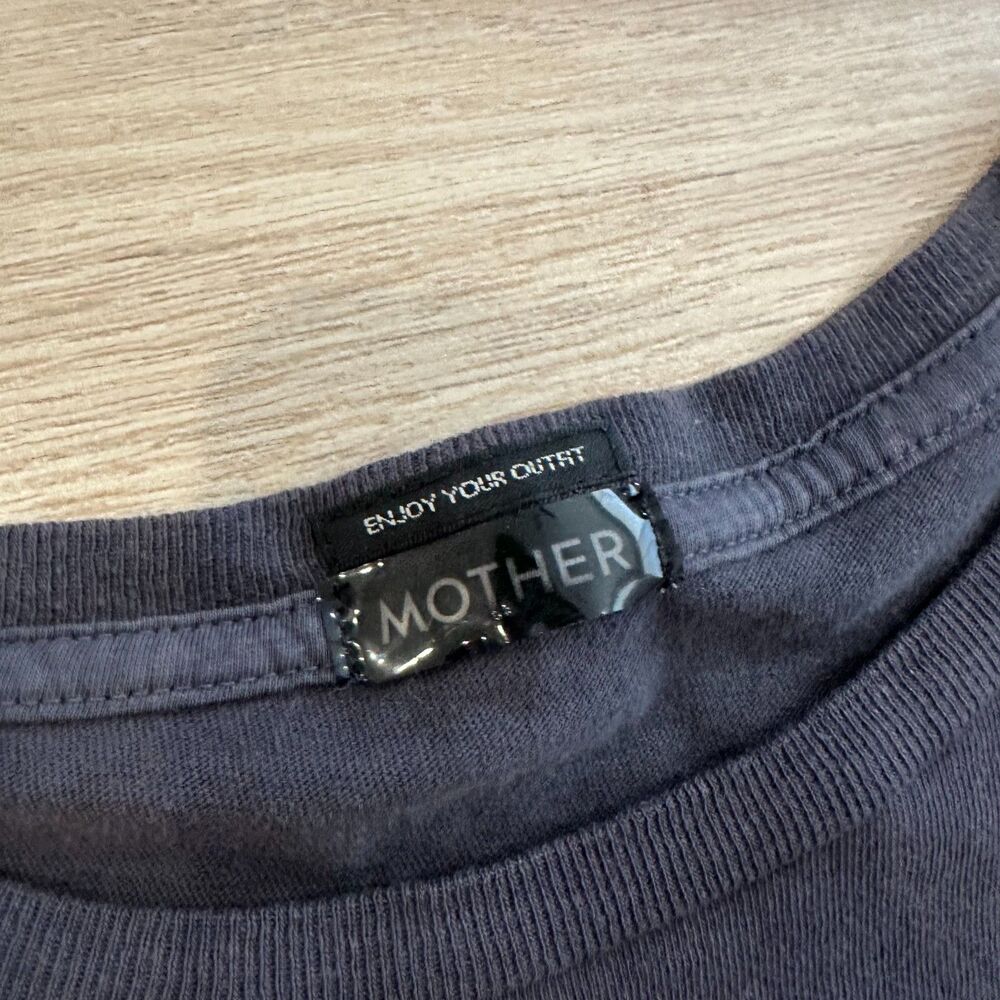 Mother Denim The Boxy Goodie Goodie Tee Seeing Double Wash Size M - Picture 3 of 7